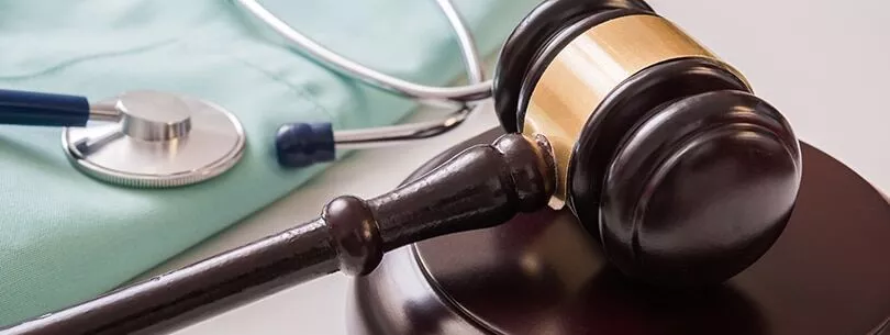 gavel and stethoscope
