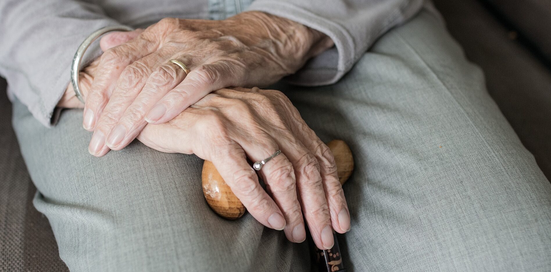 elderly woman's hand